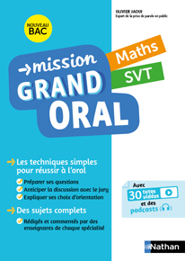 Mission Grand oral
Maths / SVT
&nbsp;